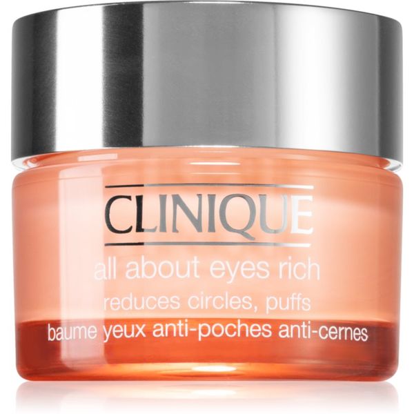 Clinique Clinique All About Eyes™ Rich vlažilna krema za predel okoli oči proti oteklinam in temnim kolobarjem 30 ml