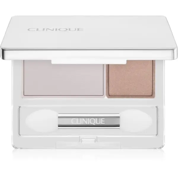 Clinique Clinique All About Shadow™ Duo duo senčila za oči odtenek Seashell Pink/Fawn Satin 1.7 g