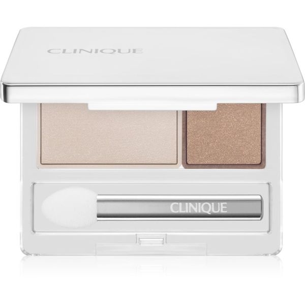 Clinique Clinique All About Shadow™ Duo Relaunch duo senčila za oči odtenek Ivory Bisque/Bronze Satin - Shimmer 1,7 g