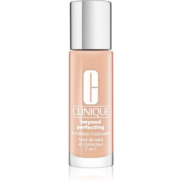 Clinique Clinique Beyond Perfecting™ Foundation + Concealer puder in korektor 2 v 1 odtenek 04 Cream Whip 30 ml