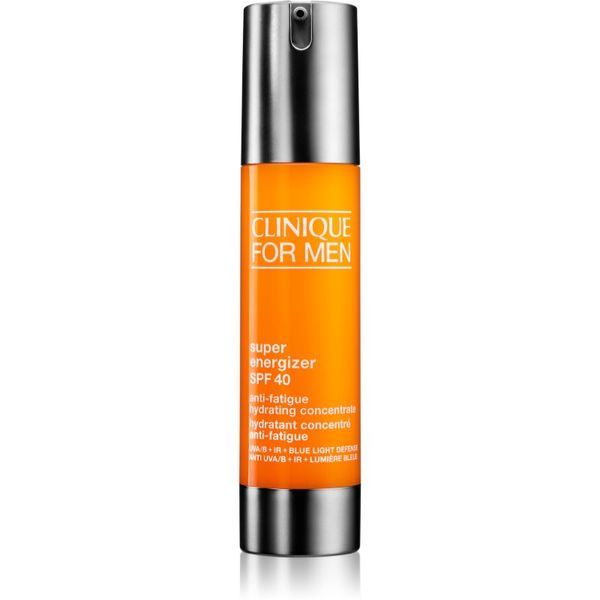 Clinique Clinique For Men™ Super Energizer™ SPF 40 Anti-Fatigue Hydrating Concentrate poživitvena gelasta krema SPF 40 48 ml