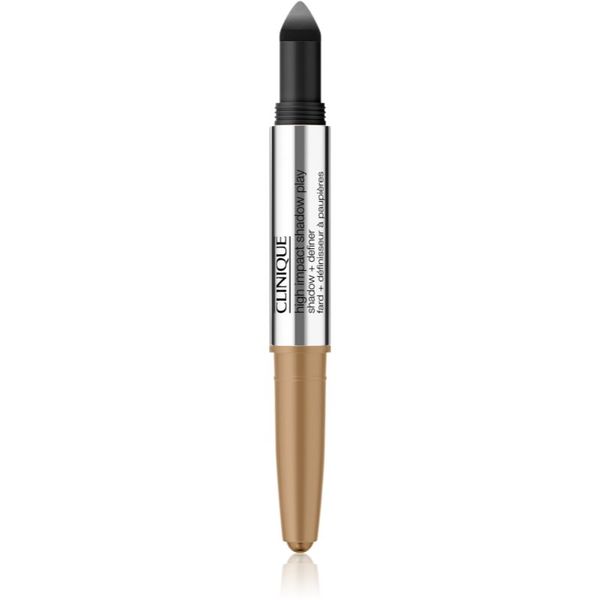 Clinique Clinique High Impact Shadow Play™ Shadow & Definer senčila za oči v svičniku duo odtenek Champagne + Caviar 1,9 g