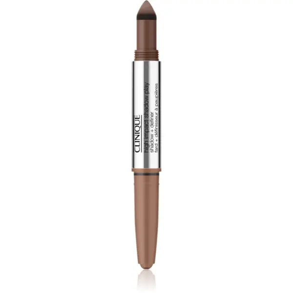 Clinique Clinique High Impact™ Shadow Play senčila za oči v svičniku duo odtenek Double Latte 1.9 g