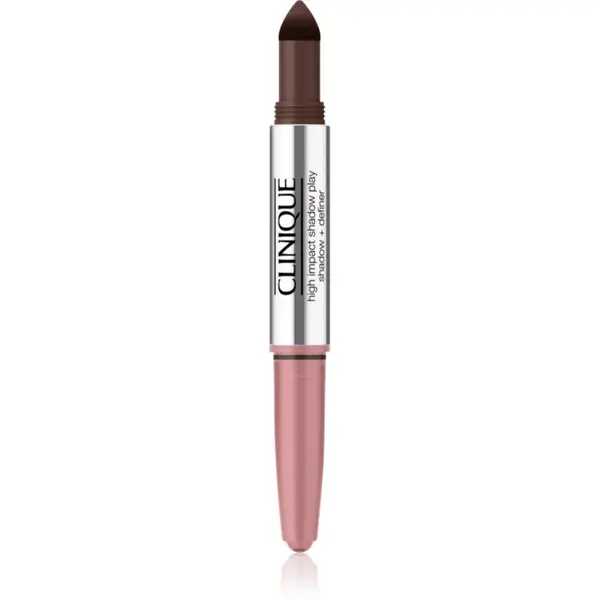 Clinique Clinique High Impact™ Shadow Play senčila za oči v svičniku duo odtenek Pink Honey + Black Honey 1.9 g