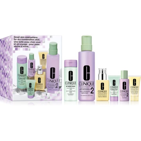 Clinique Clinique Holiday 3-Step Skincare Set For Dry Skin darilni set za suho kožo