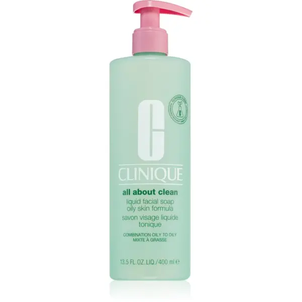 Clinique Clinique Liquid Facial Soap Oily Skin Formula tekoče milo za mastno in mešano kožo 400 ml