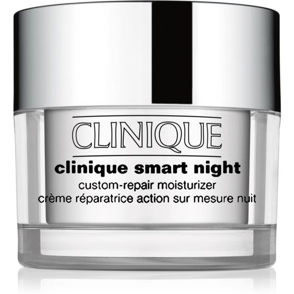Clinique Clinique Smart Night™ Custom-Repair Moisturizer vlažilna nočna krema proti gubam za suho do zelo suho kožo 50 ml