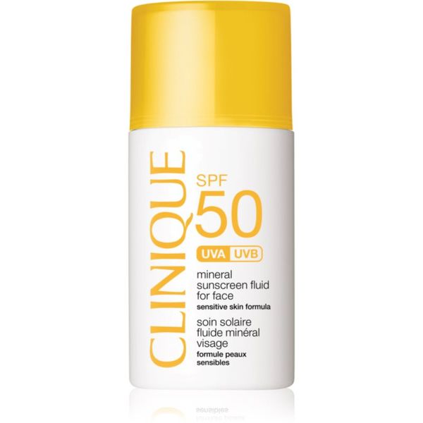 Clinique Clinique Sun SPF 50 Mineral Sunscreen Fluid For Face mineralni fluid za sončenje za obraz SPF 50 30 ml