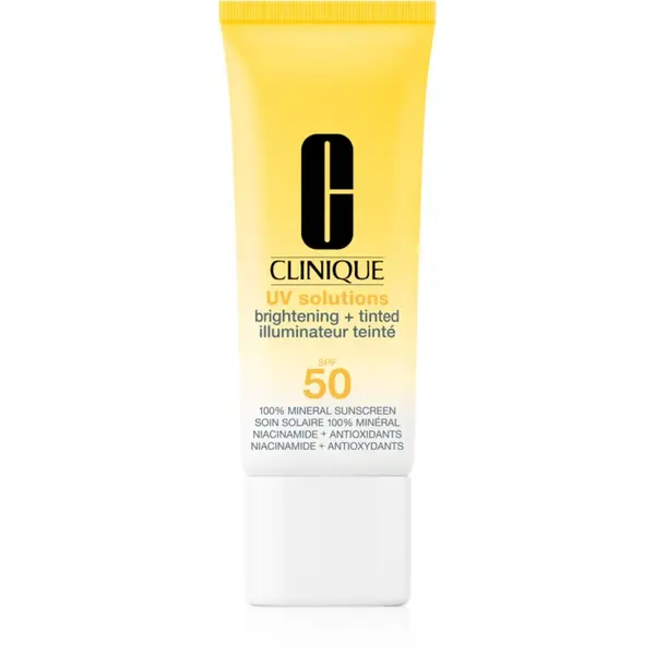 Clinique Clinique Sun UV Solutions Brightening Tinted Sunscream SPF50 posvetlitvena tonirana krema odtenek Medium Deep 40 ml