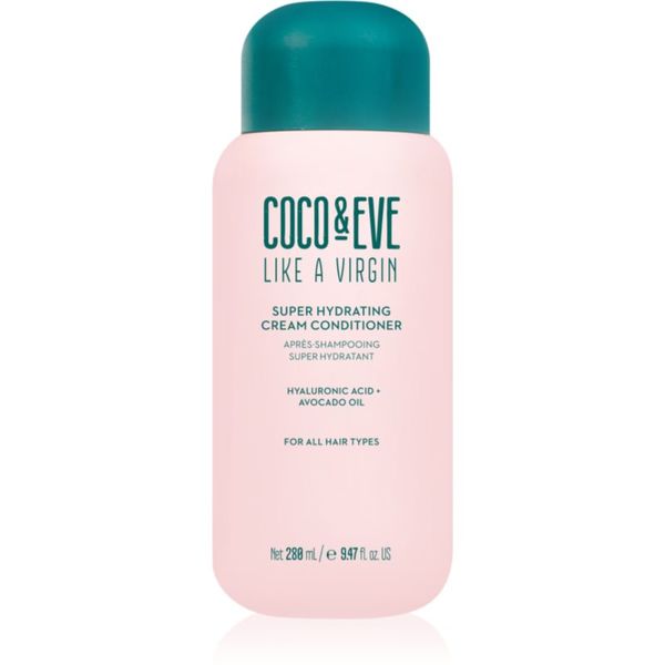 Coco & Eve Coco & Eve Like A Virgin Super Hydrating Cream Conditioner vlažilni balzam za sijaj in mehkobo las 288 ml