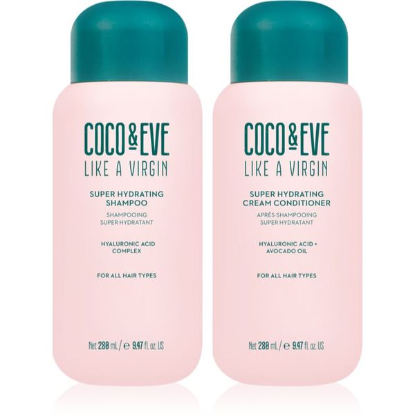 Coco & Eve Coco & Eve Like A Virgin Super Hydration Kit set (za hidracijo in sijaj)