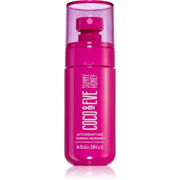 Coco & Eve Coco & Eve Sunny Honey Antioxidant Face Tanning Micromist samoporjavitvena meglica za obraz 75 ml