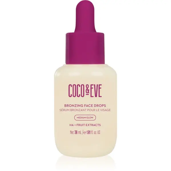 Coco & Eve Coco & Eve Sunny Honey Bronzing Face Drops samoporjavitvene kapljice za obraz Medium Glow (new) 30 ml