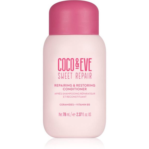 Coco & Eve Coco & Eve Sweet Repair Repairing & Restoring Conditioner intenzivni regeneracijski balzam za poškodovane in barvane lase 70 ml