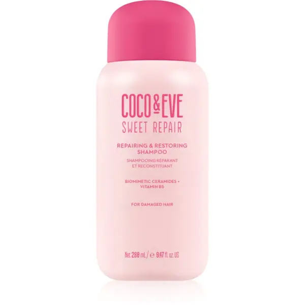 Coco & Eve Coco & Eve Sweet Repair Repairing & Restoring Shampoo intenzivno regeneracijski šampon za poškodovane in barvane lase 280 ml