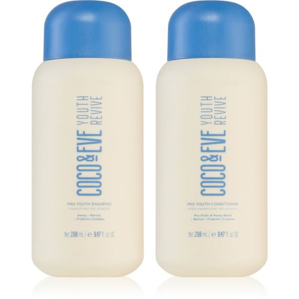 Coco & Eve Coco & Eve Youth Revive Pro Youth Hair Duo Kit set (za sijaj in mehkobo las)