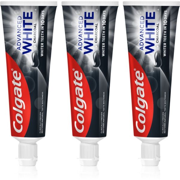 Colgate Colgate Advanced White belilna zobna pasta z aktivnim ogljem 3x75 ml