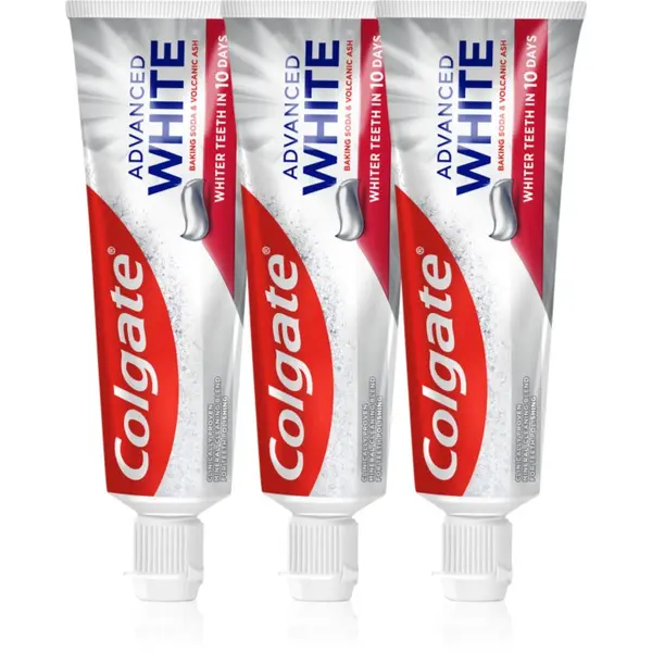 Colgate Colgate Advanced White Volcanic Ash and Baking Soda naravna zobna pasta 3x75 ml