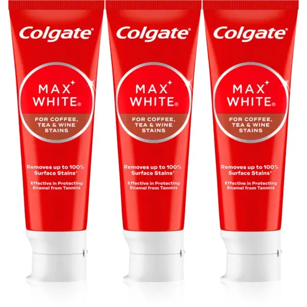 Colgate Colgate Max White One Coffee, Tea & Wine zobna pasta za beljenje zob 3x75 ml