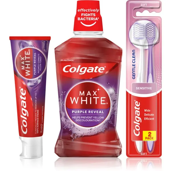 Colgate Colgate Max White Purple set za zobe