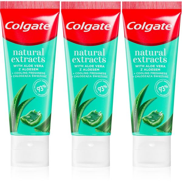 Colgate Colgate Naturals Aloe Vera naravna zobna pasta 3x75 ml