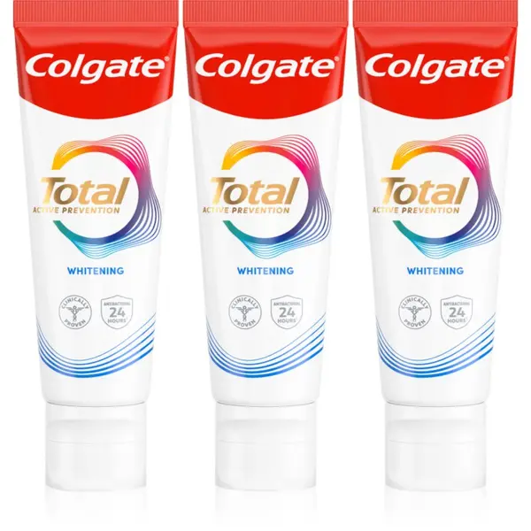 Colgate Colgate Total Active Prevention Whitening zobna pasta za beljenje zob 3x75 ml