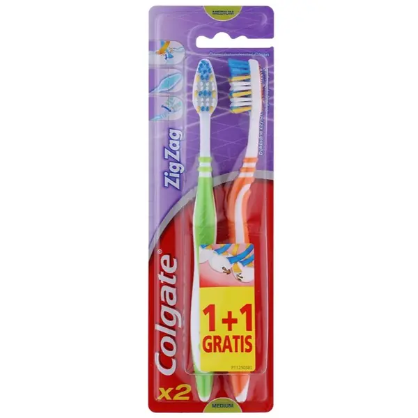 Colgate Colgate Zig Zag Medium zobne ščetke medium 2 ks 2 kos