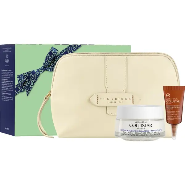 Collistar Collistar Attivi Puri Collagen + Malachite Conditioning Cream Gift Set darilni set za obnovitev in hranjenje kože obraza