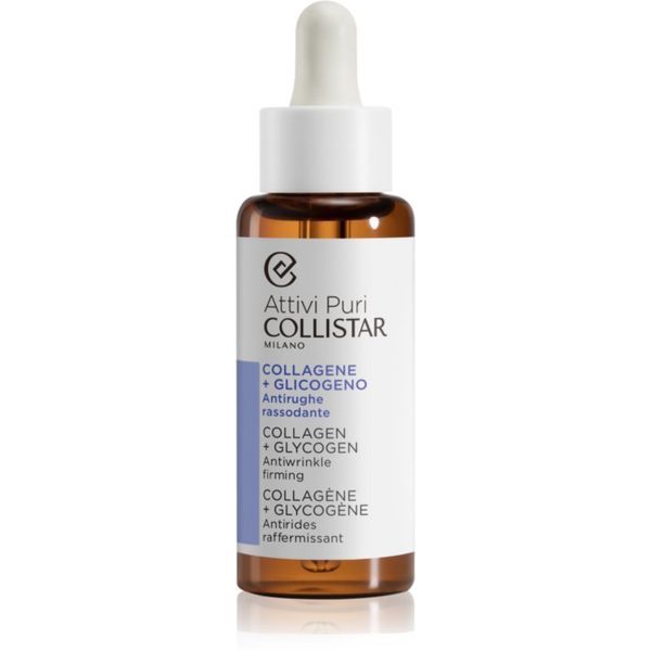 Collistar Collistar Attivi Puri Collagen+Glycogen Antiwrinkle Firming serum za obraz za zmanjšanje znakov staranja s kolagenom 50 ml