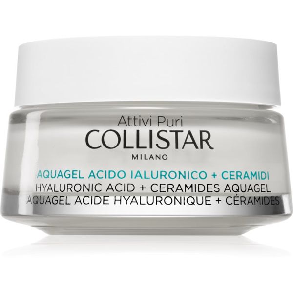 Collistar Collistar Attivi Puri Hyaluronic Acid + Ceramides Aquagel vlažilna gel krema s posvetlitvenim učinkom s hialuronsko kislino 50 ml