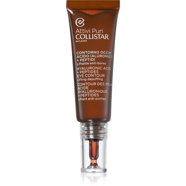 Collistar Collistar Attivi Puri Hyaluronic Acid + Peptides lifting serum za predel okoli oči 15 ml