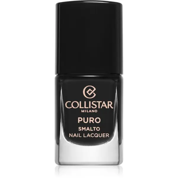 Collistar Collistar Puro Long-Lasting Nail Lacquer dolgoobstojen lak za nohte odtenek 313 Nero Intenso 10 ml