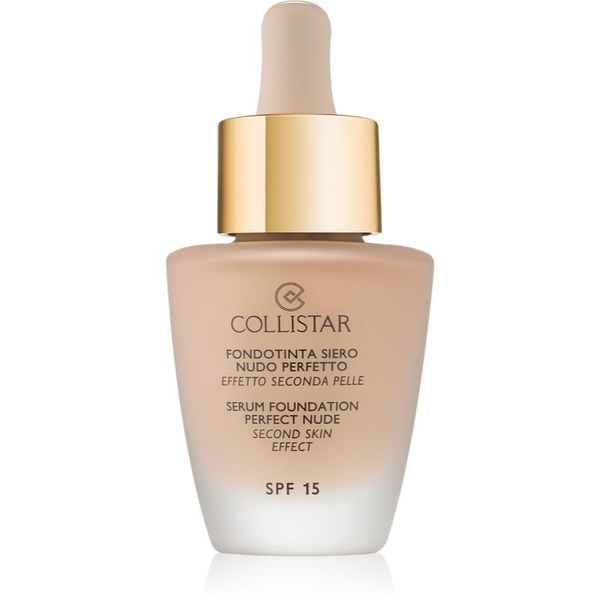 Collistar Collistar Serum Foundation Perfect Nude posvetlitveni tekoči puder za naraven videz SPF 15 odtenek 1 Ivory 30 ml