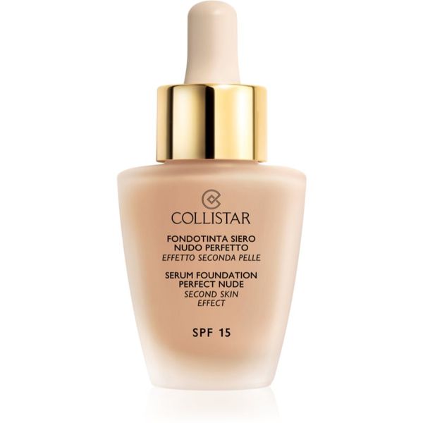 Collistar Collistar Serum Foundation Perfect Nude posvetlitveni tekoči puder za naraven videz SPF 15 odtenek 4 Sand 30 ml