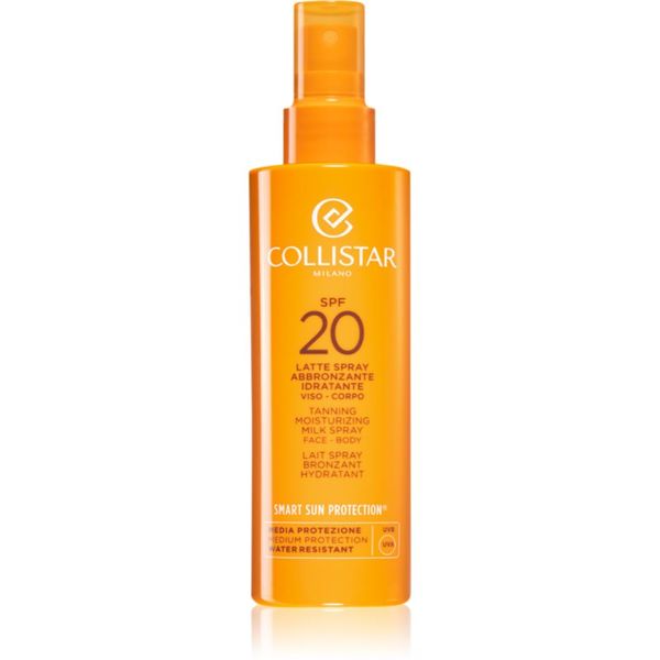 Collistar Collistar Smart Sun Protection Tanning Moisturizing Milk Spray SPF 20 zaščitni losjon v pršilu SPF 20 200 ml