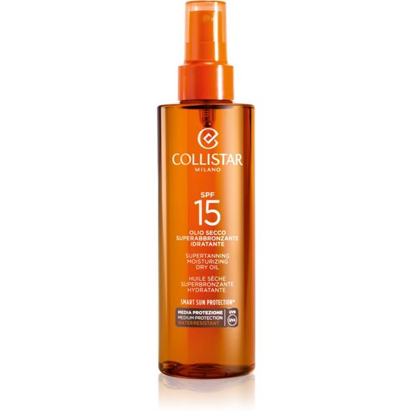 Collistar Collistar Special Perfect Tan Supertanning Moisturizing Dry Oil olje za sončenje SPF 15 200 ml