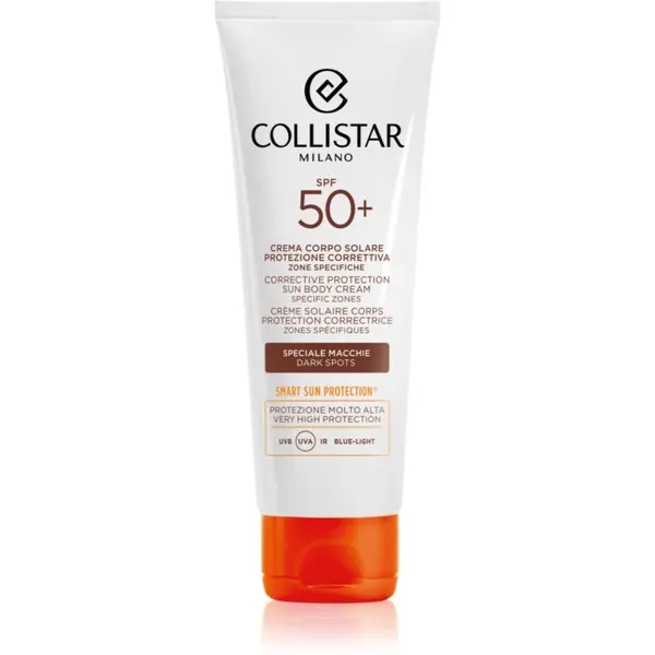 Collistar Collistar Sun Corrective Protection Body Cream Specific Zones SPF 50+ intenzivna samoporjavitvena krema proti pigmentnim madežem 100 ml