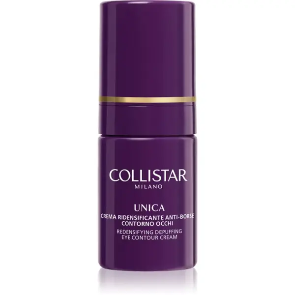 Collistar Collistar Unica Redensifying Draining Anti-Bags Eye Contour posvetlitvena krema za predel okoli oči proti zabuhlosti in temnim kolobarjem 15 ml