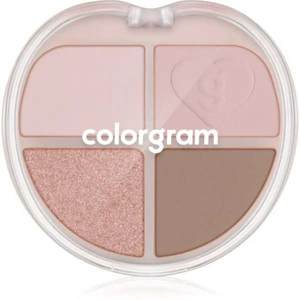 Colorgram Colorgram Tintin Dory Eyeshadow Palette paleta senčil za oči in osvetljevalcev odtenek 06 Mochi Dory 4 g