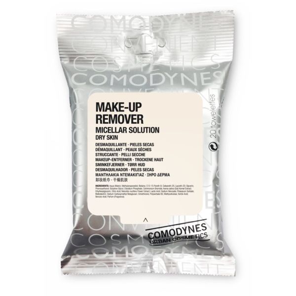 Comodynes Comodynes Make-up Remover Micellar Solution robčki za odstranjevanje ličil za suho kožo 20 kos