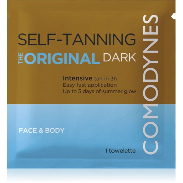 Comodynes Comodynes Self-Tanning Towelette samoporjavitveni robček za obraz in telo odtenek dark 8 kos