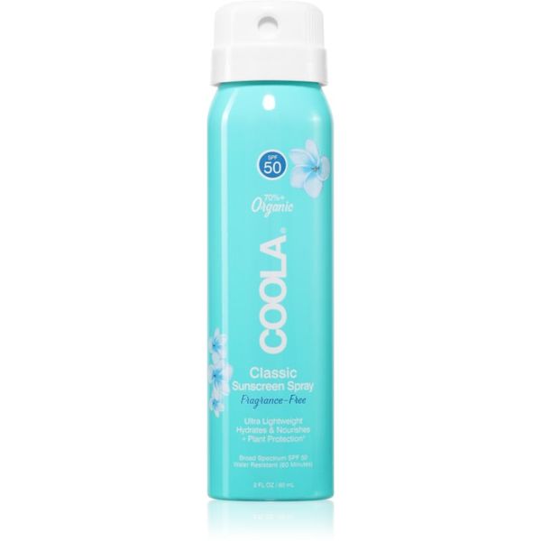 Coola Coola Fragrance Free pršilo za sončenje SPF 50 60 ml