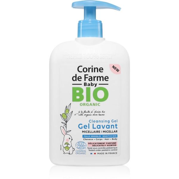 Corine de farme Corine de farme Baby BIO Cleansing Gel micelarni gel za telo in lase za otroke 500 ml