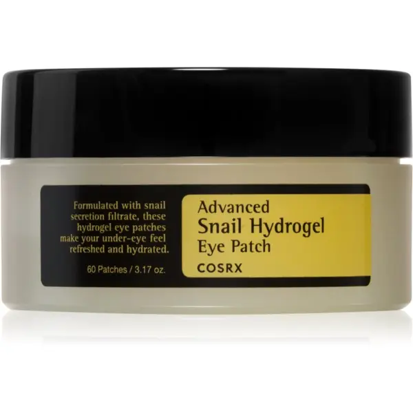 Cosrx Cosrx Advanced Snail Hydrogel Eye Patch hidrogel maska za predel okoli oči za osvetljevanje kože in hidratacijo 60 kos
