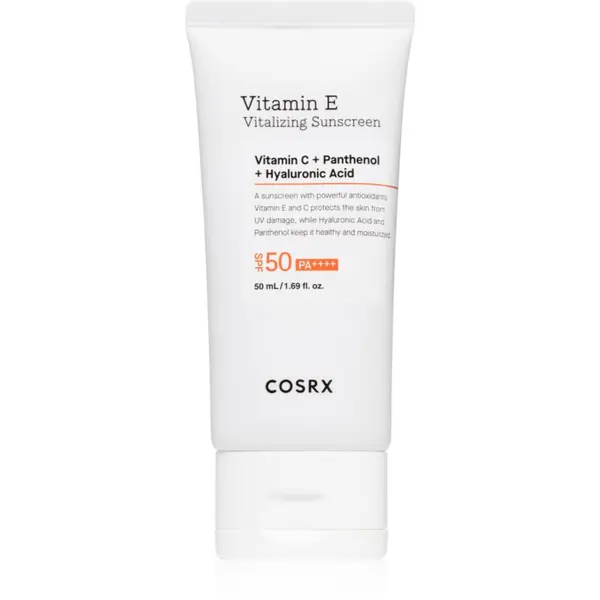 Cosrx Cosrx Vitamin E Vitalizing Sunscreen​ krema za sončenje za obraz SPF 50 50 ml
