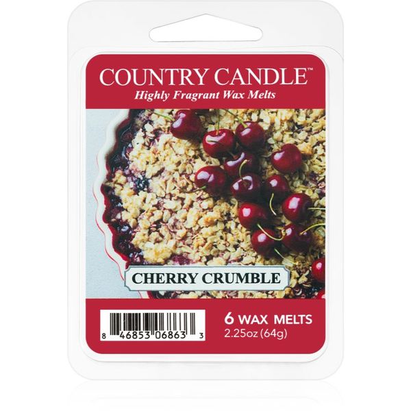 Country Candle Country Candle Cherry Crumble vosek za aroma lučko 64 g