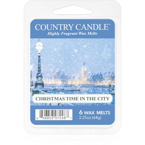 Country Candle Country Candle Christmas Time In The City vosek za aroma lučko 64 g