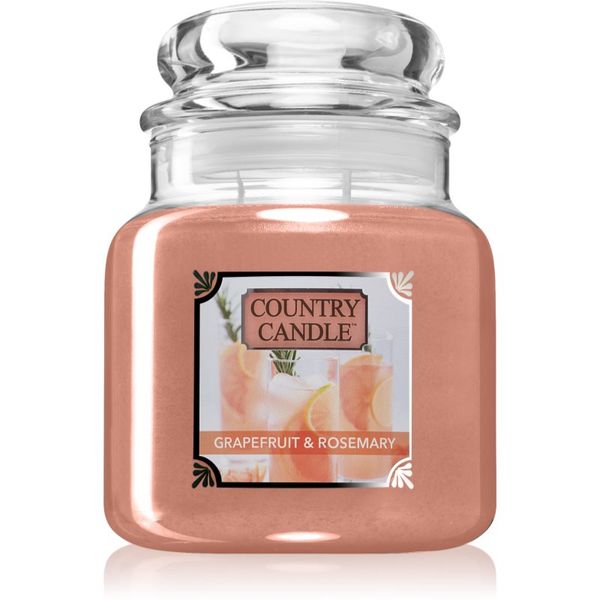 Country Candle Country Candle Grapefruit & Rosemary dišeča sveča 453 g