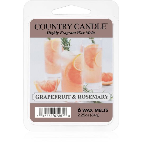 Country Candle Country Candle Grapefruit & Rosemary vosek za aroma lučko 64 g