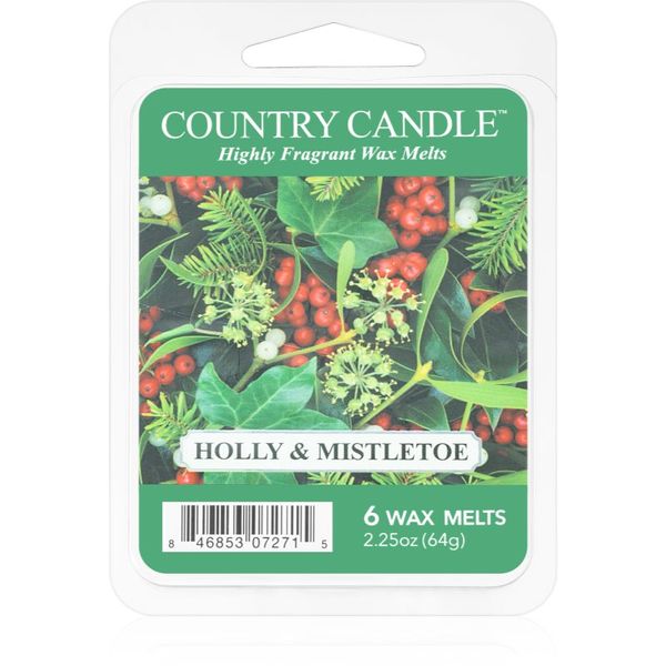 Country Candle Country Candle Holly & Mistletoe vosek za aroma lučko 64 g